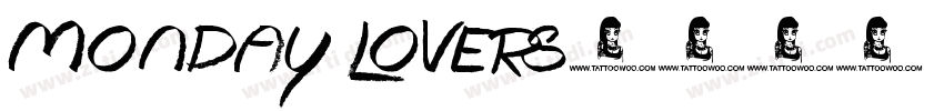 Monday Lovers字体转换